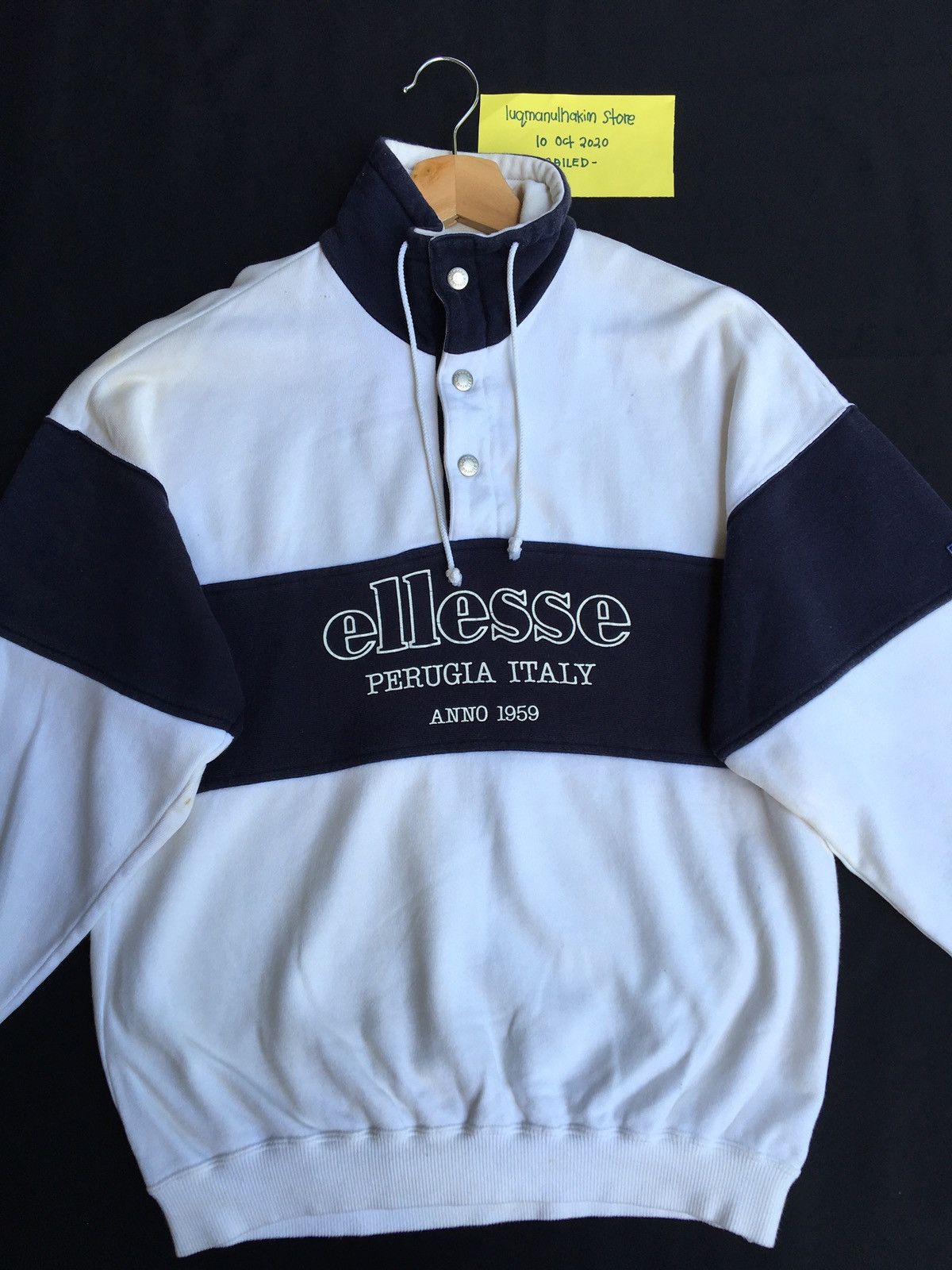 Ellesse Vintage Ellesse Perugia Italy Spellout Sweatshirt Size US L / EU 52-54 / 3 - 2 Thumbnail