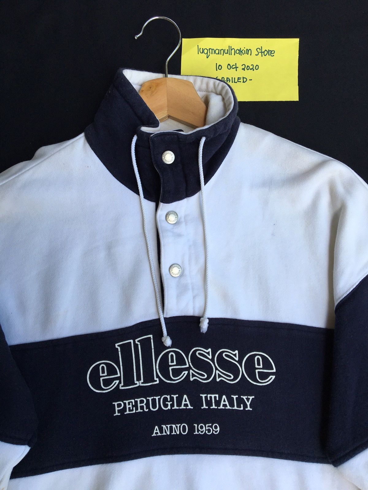 Ellesse Vintage Ellesse Perugia Italy Spellout Sweatshirt Size US L / EU 52-54 / 3 - 5 Thumbnail