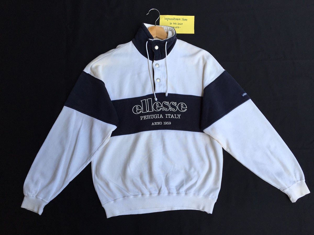 Ellesse Vintage Ellesse Perugia Italy Spellout Sweatshirt Size US L / EU 52-54 / 3 - 6 Thumbnail