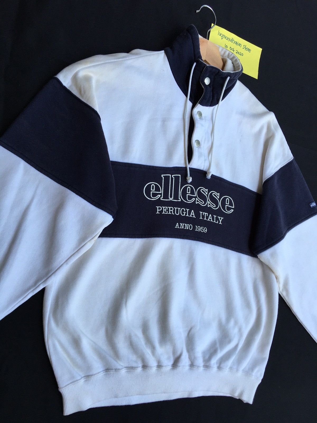 Ellesse Vintage Ellesse Perugia Italy Spellout Sweatshirt Size US L / EU 52-54 / 3 - 3 Thumbnail