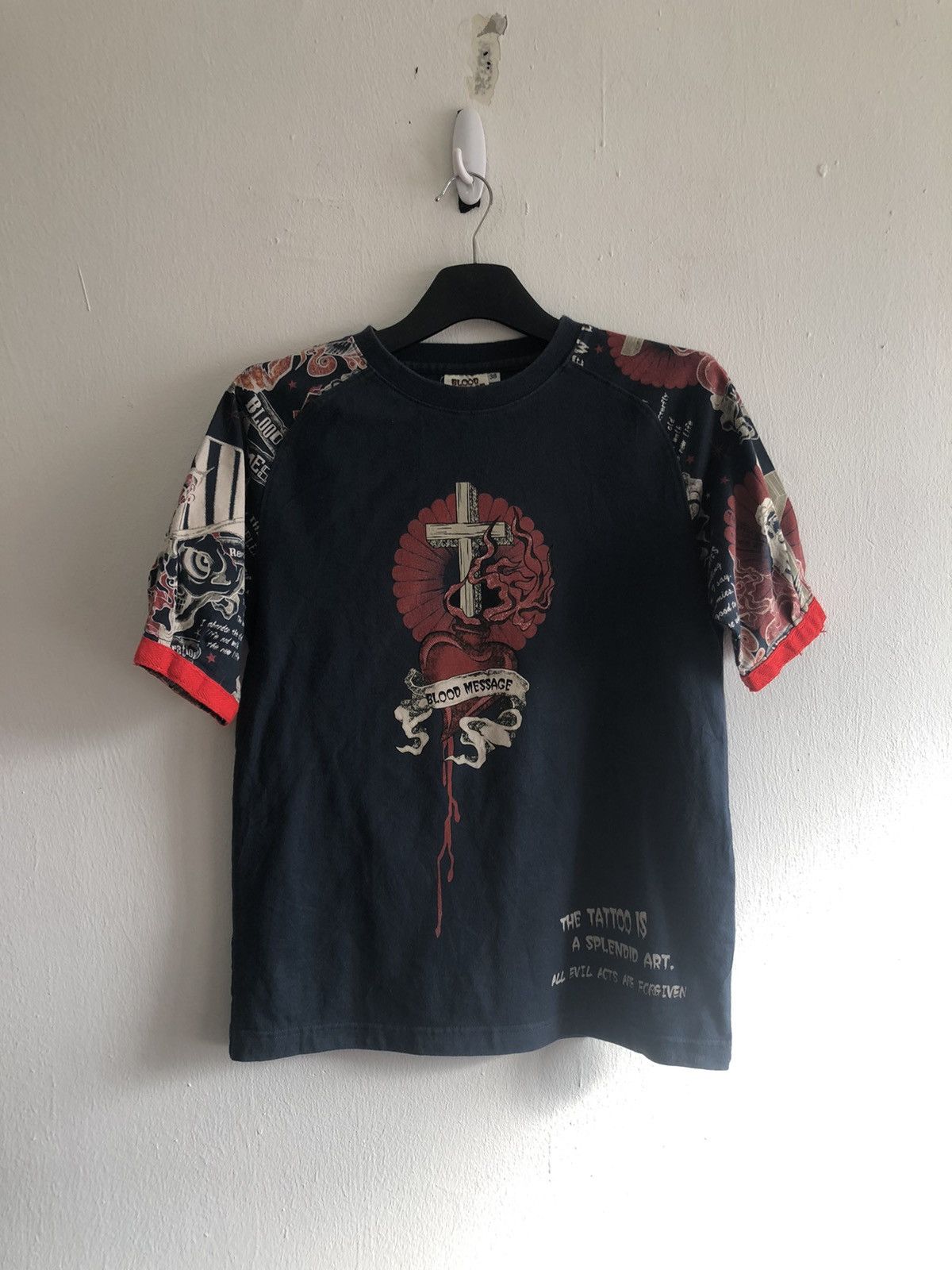 Tedman TEDMAN T Shirt Blood Message Jesus Size US S / EU 44-46 / 1 - 2 Thumbnail