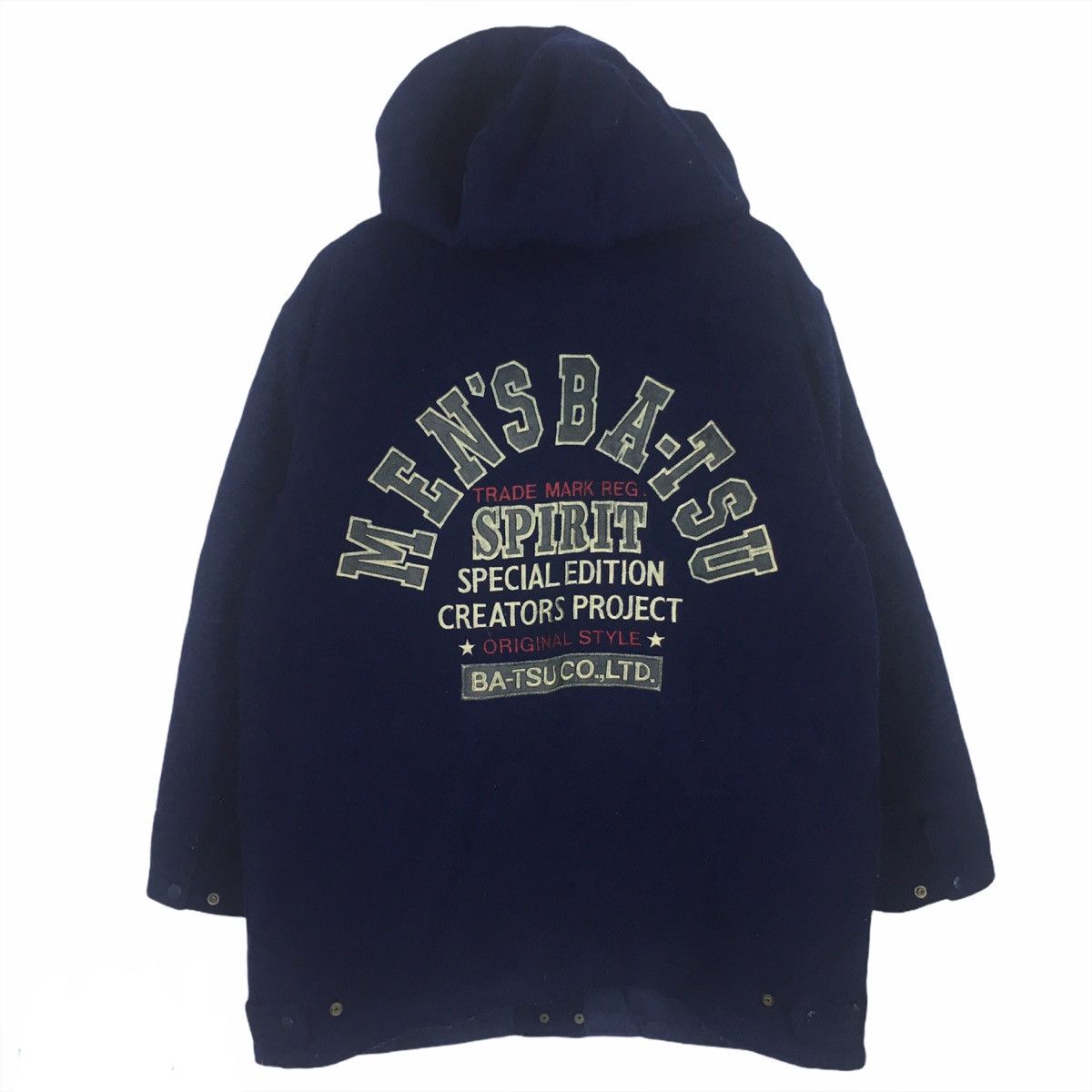 Vintage Men’s Ba-tsu Hoodie Jacket Wool Nice Design