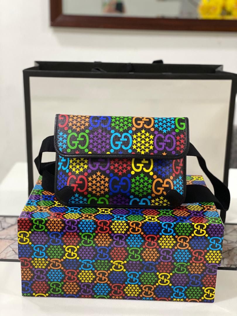 Best Offer Authentic GUCCI GG Psychedelic Belt Bag display picture 1