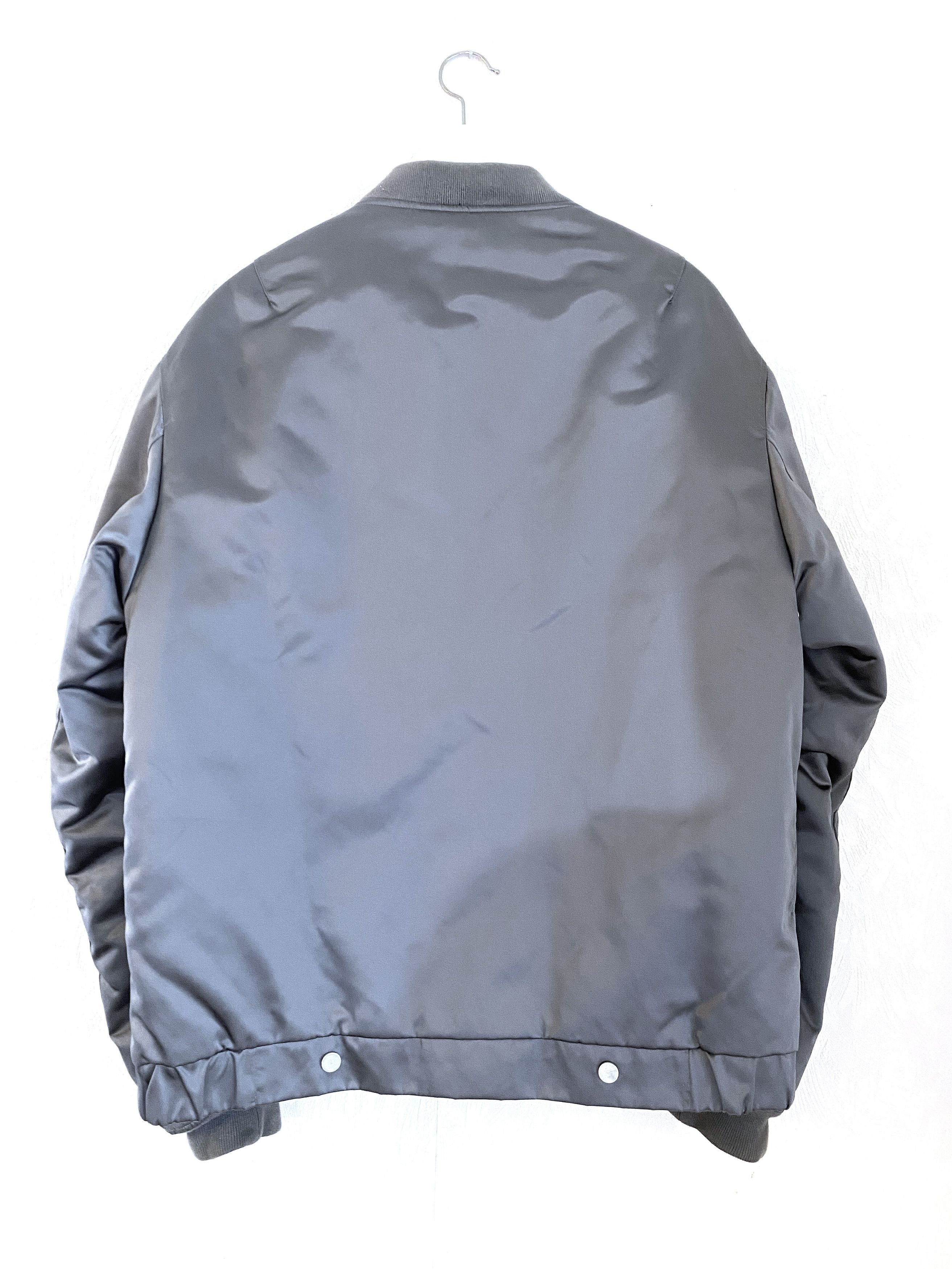 Our Legacy Our Legacy Silver Steel Shine Bomber Jacket Sz 52 | Grailed