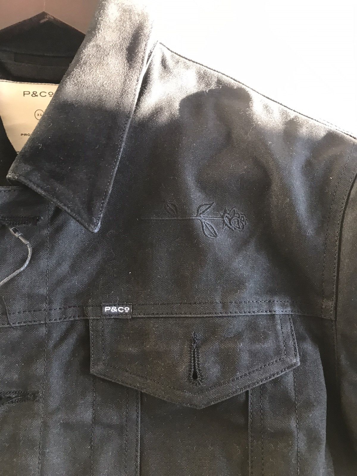 P&Co Wayfare waxed black canvas jacket Grailed