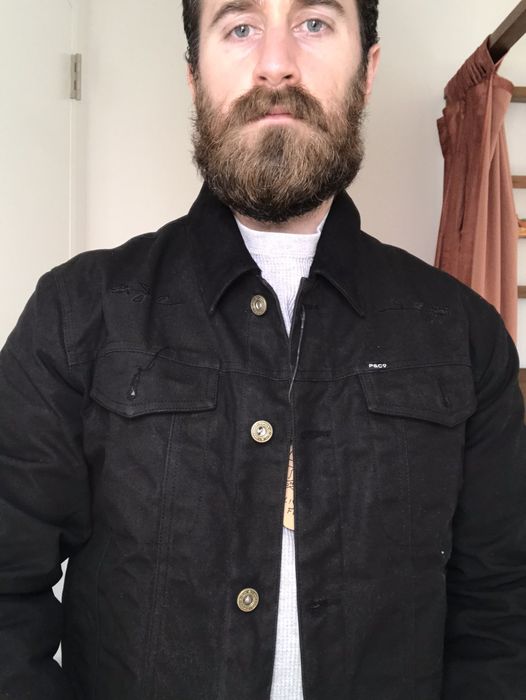 P&Co Wayfare waxed black canvas jacket Grailed