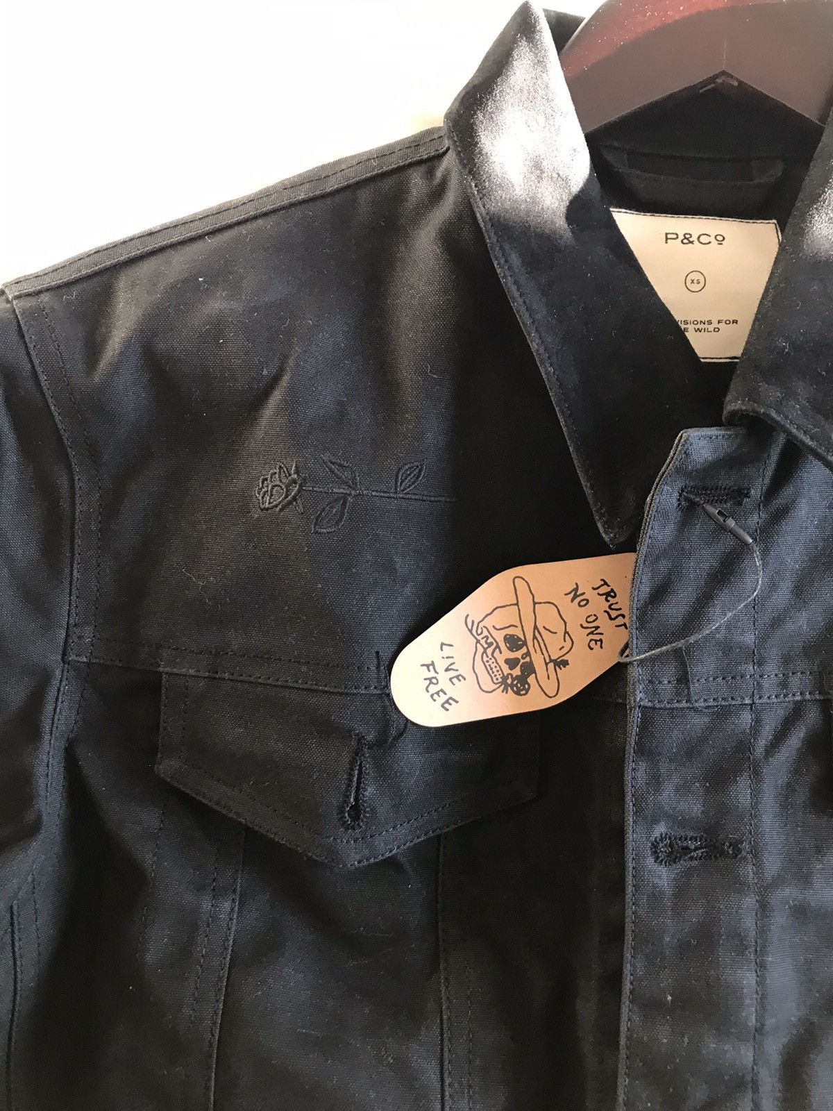 P&Co Wayfare waxed black canvas jacket Size US XS / EU 42 / 0 - 3 Thumbnail