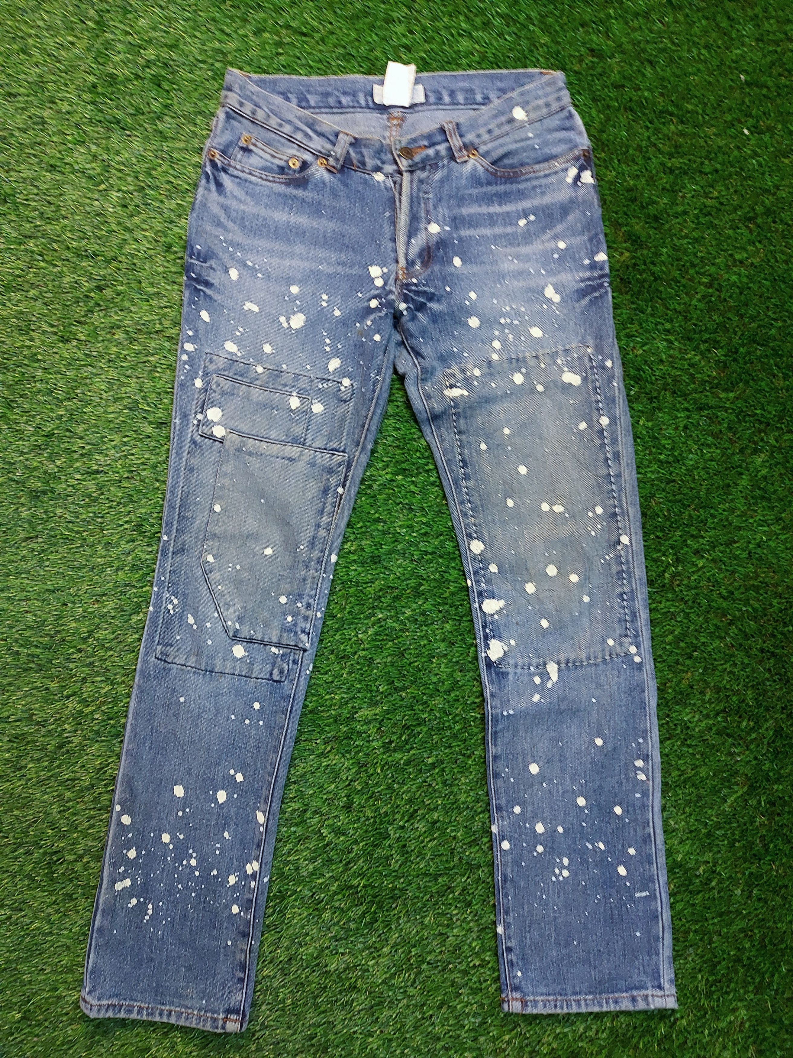 Other (J212) 18th - splash paint boro design Size US 30 / EU 46 - 1 Thumbnail