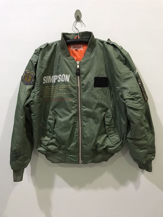 Racing SIMPSON MA-1 Design Bomber Bomber Jacket | Grailed