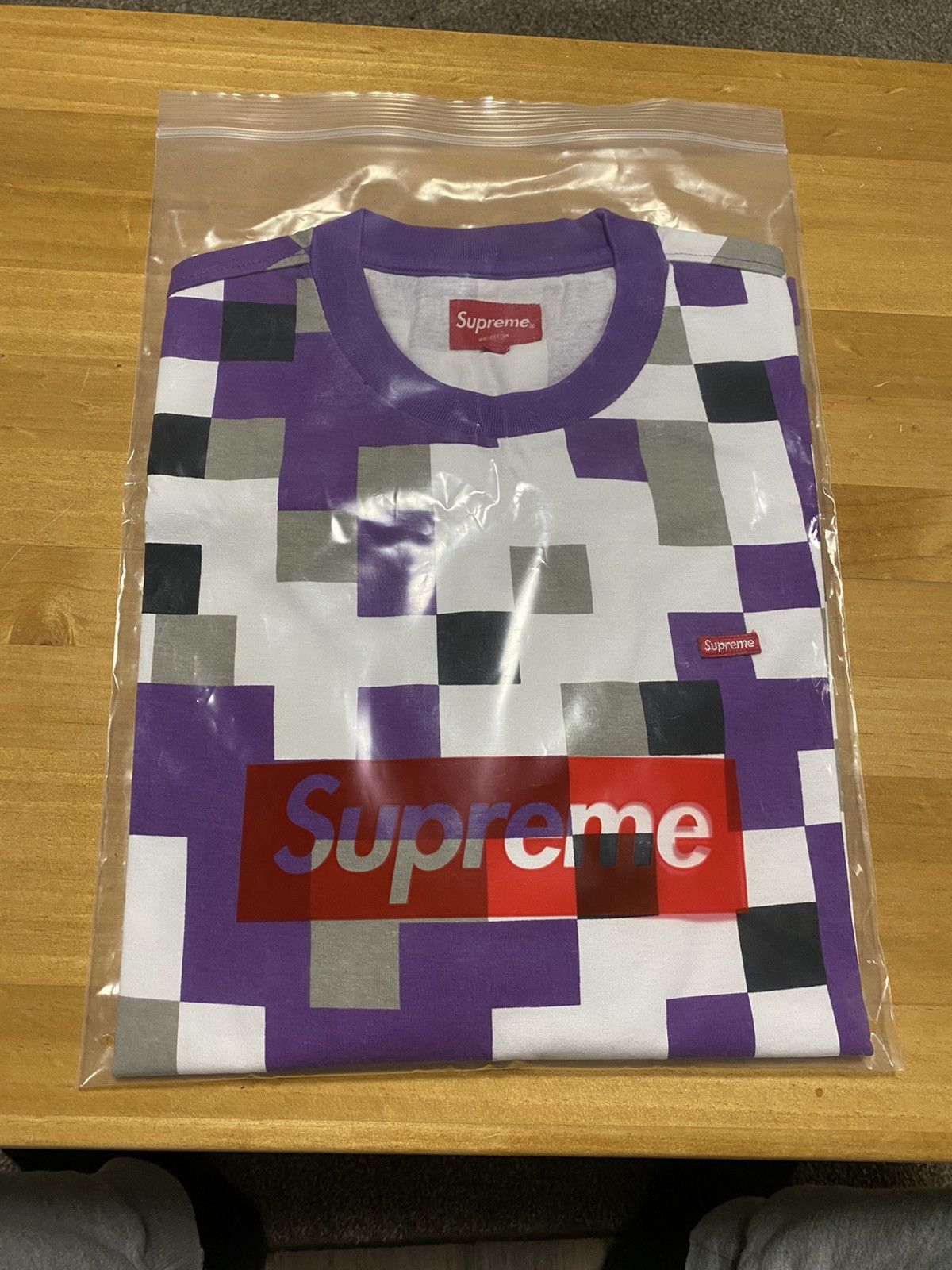 Supreme Supreme Small Box Logo L/S Tee Purple Digi Camo Small | Grailed