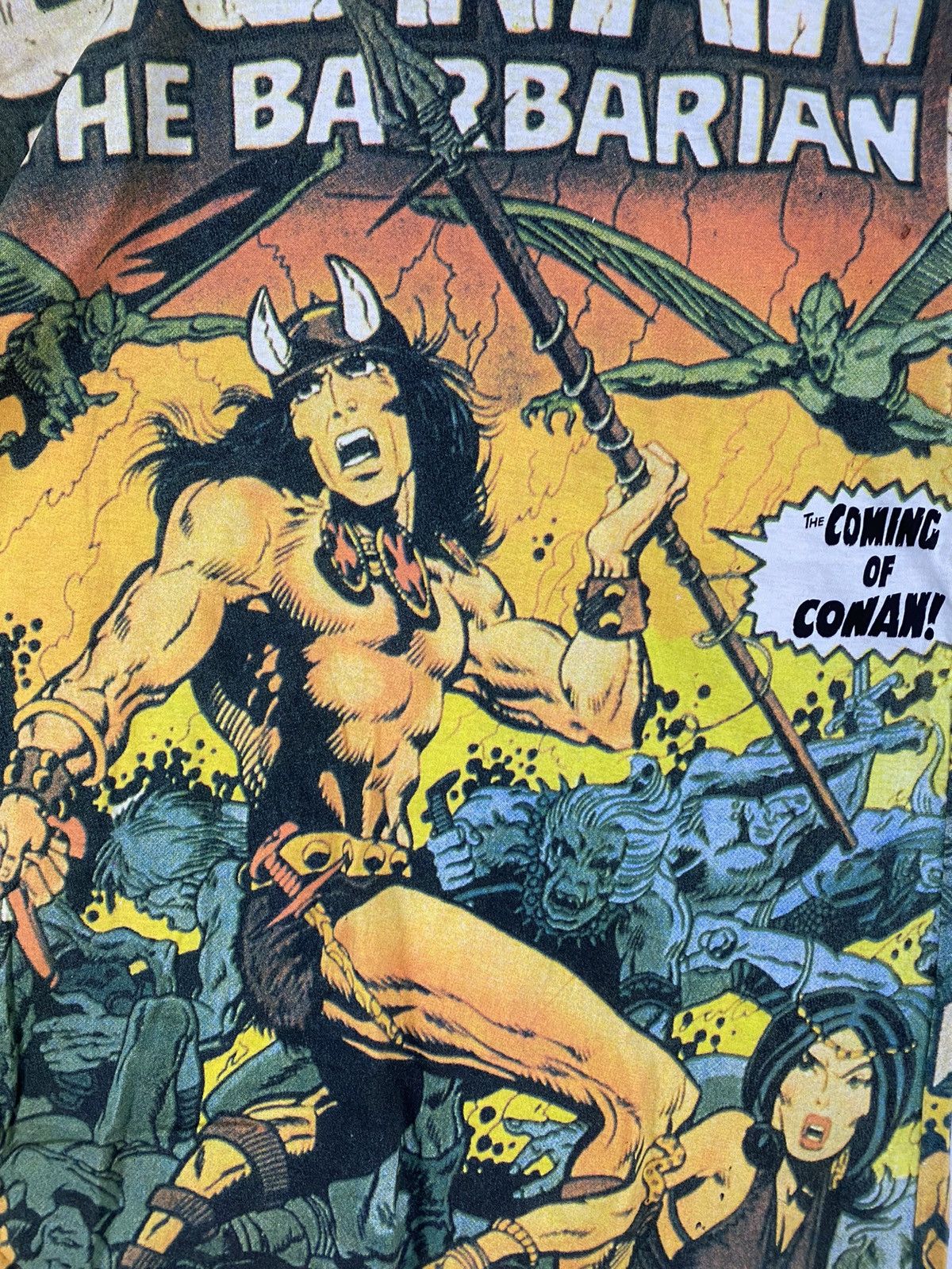 Cartoon Network vintage 90s conan the barbarian fullprint rare t-shirts Size US L / EU 52-54 / 3 - 3 Thumbnail
