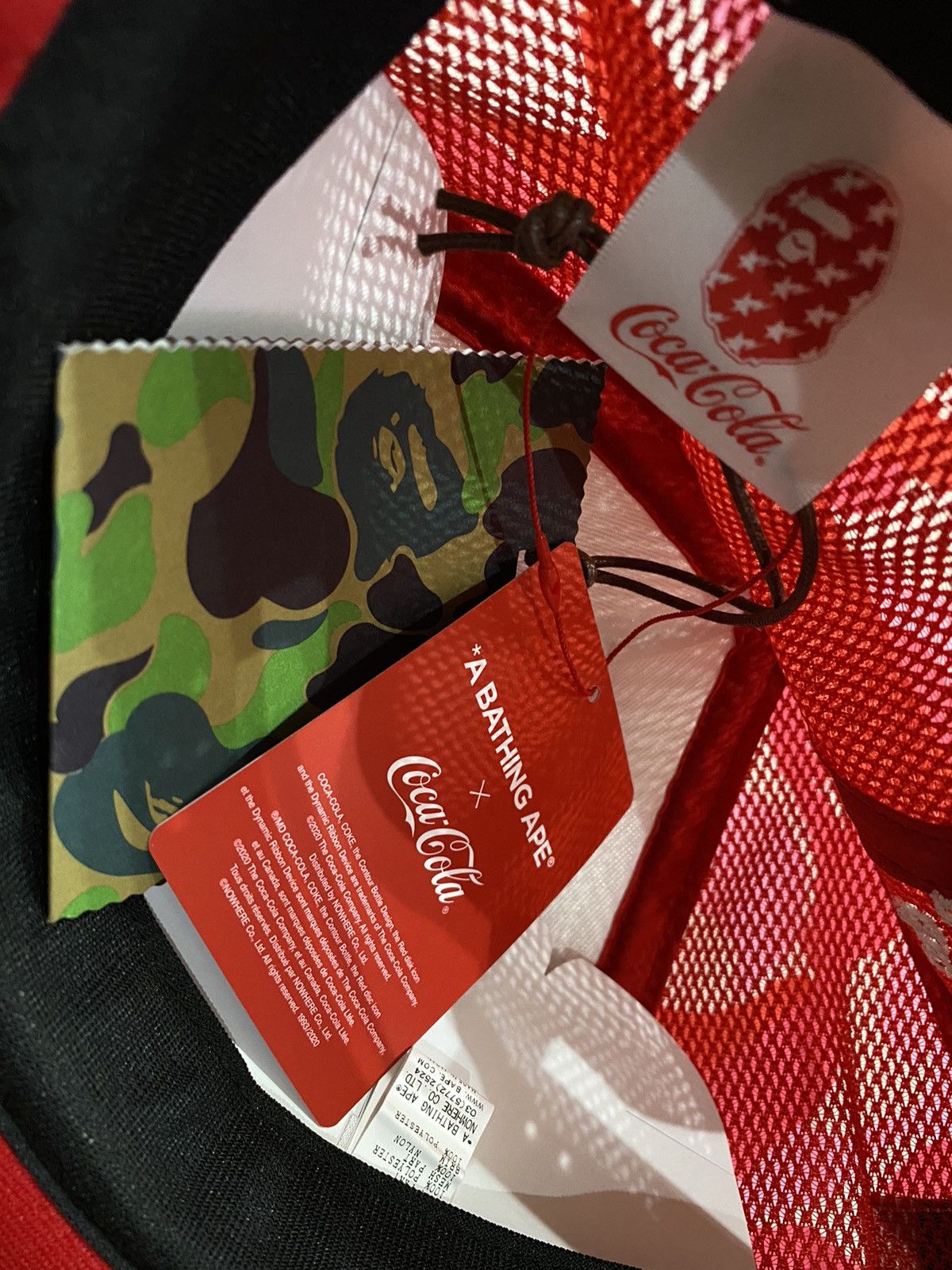Bape × Coca Cola BAPE x Coca Cola Mesh Cap Red Size ONE SIZE - 3 Thumbnail