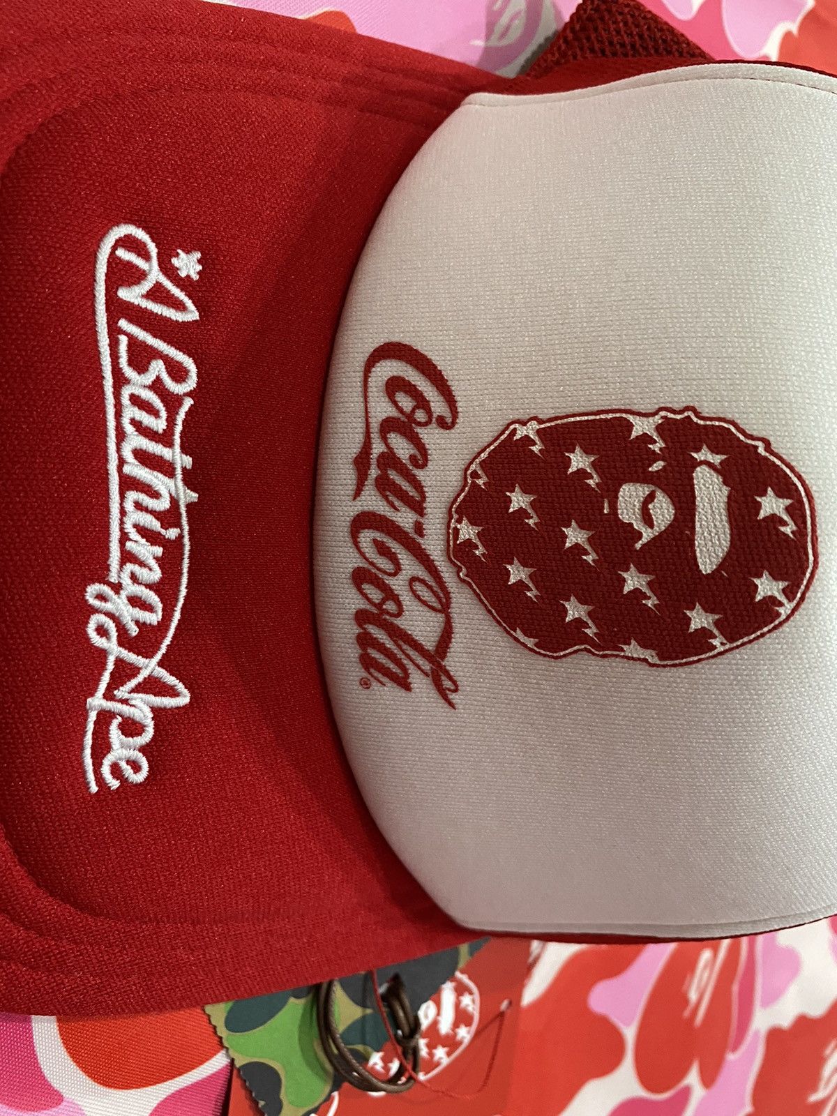 Bape × Coca Cola BAPE x Coca Cola Mesh Cap Red Size ONE SIZE - 2 Thumbnail