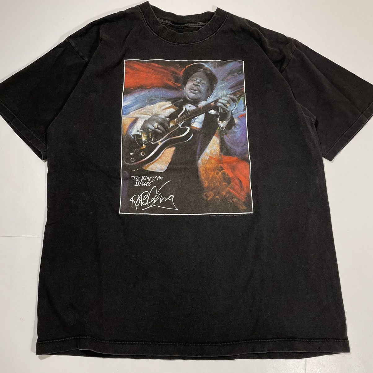 Band Tees × Vintage Vintage B.B. King Memphis Blues Tee Shirt Size US XL / EU 56 / 4 - 3 Thumbnail