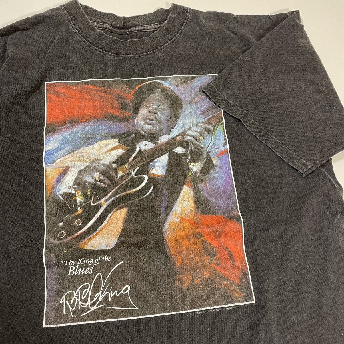Band Tees × Vintage Vintage B.B. King Memphis Blues Tee Shirt Size US XL / EU 56 / 4 - 1 Thumbnail