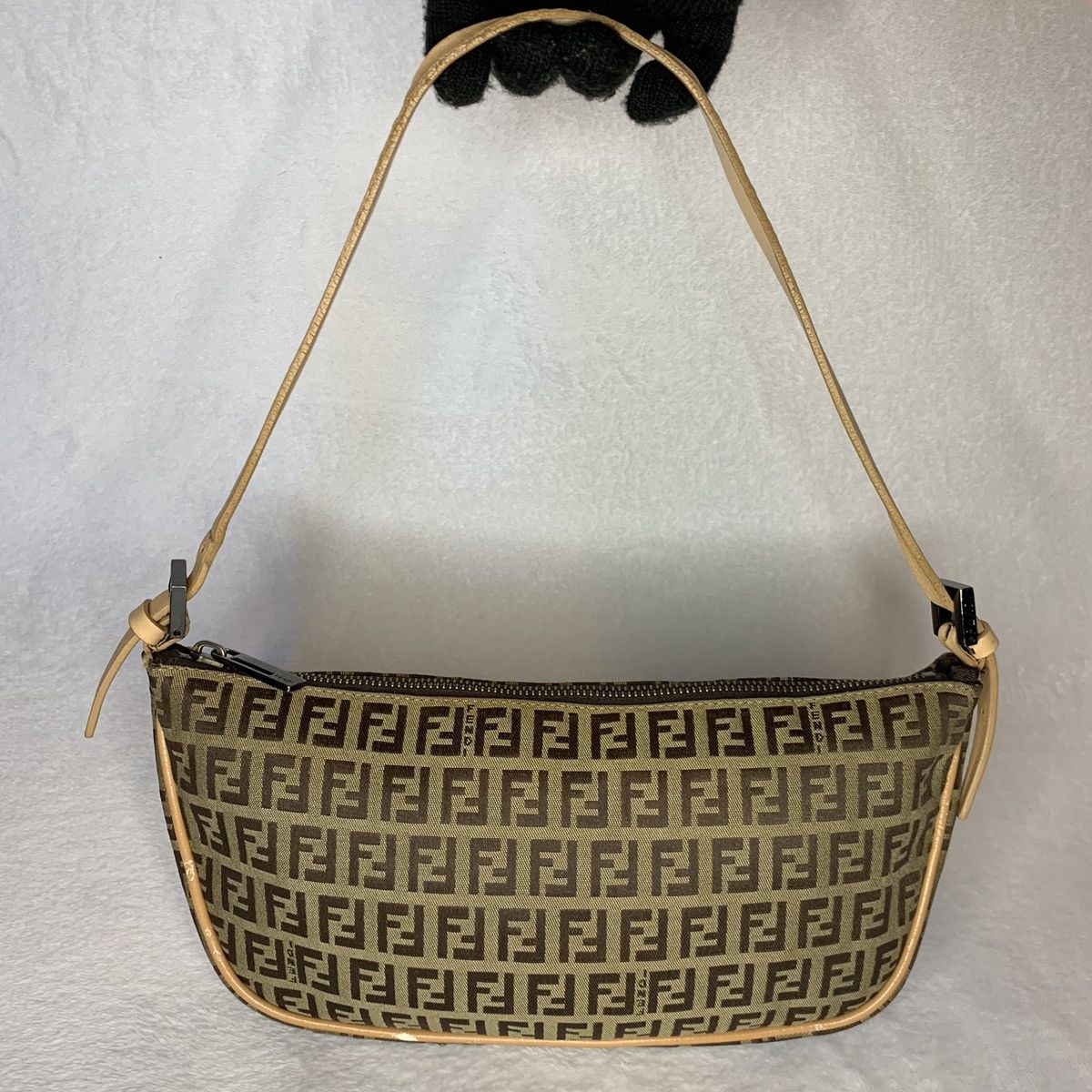 Rare FENDI Zucchino Barrel Pochette