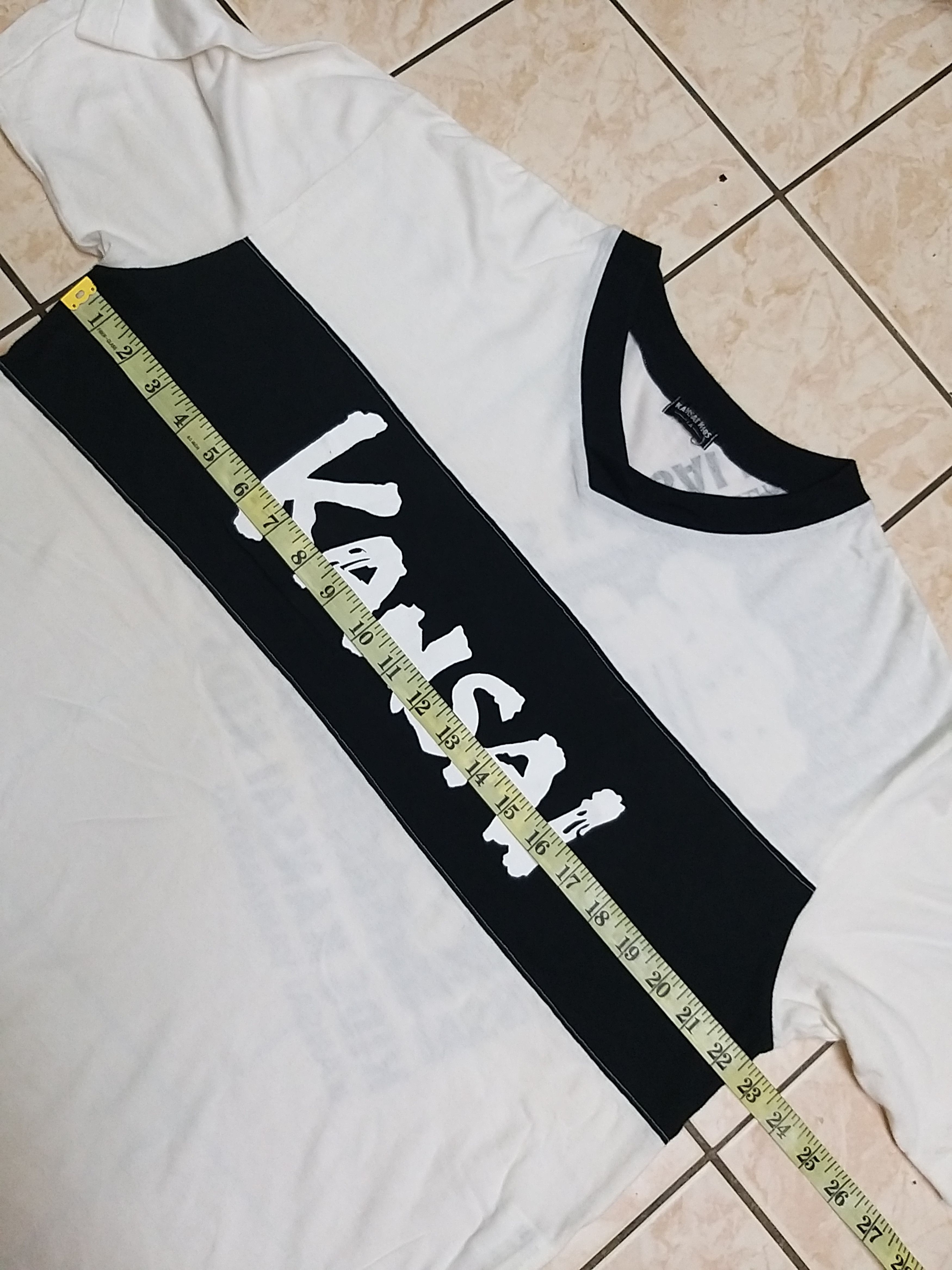 Kansai Yamamoto VINTAGE KANSAI YAMAMOTO BIG SPELL V-NECK T SHIRT Size US L / EU 52-54 / 3 - 4 Thumbnail