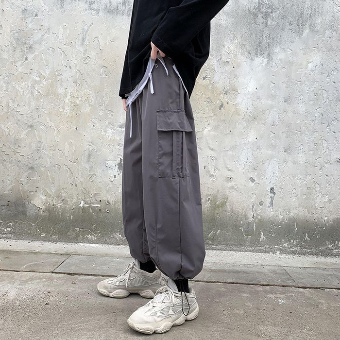 Vintage Gray loose cargo pants | Grailed