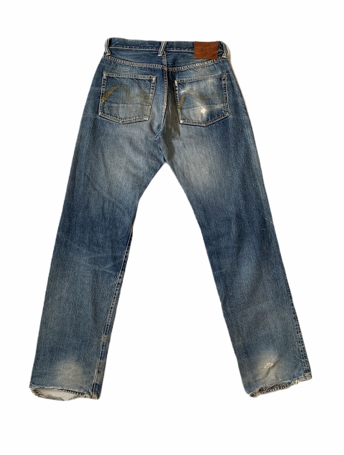Evisu Evisu selvedge distressed broken denim indigo japanese Size US 31 - 2 Thumbnail