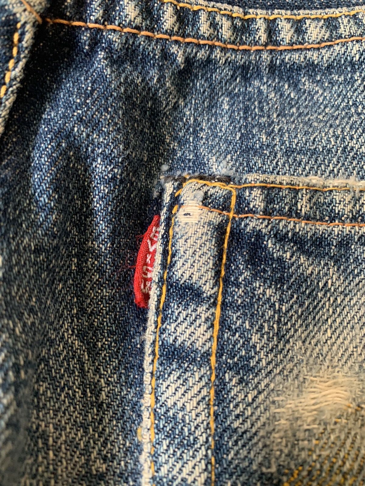 Evisu Evisu selvedge distressed broken denim indigo japanese Size US 31 - 6 Thumbnail