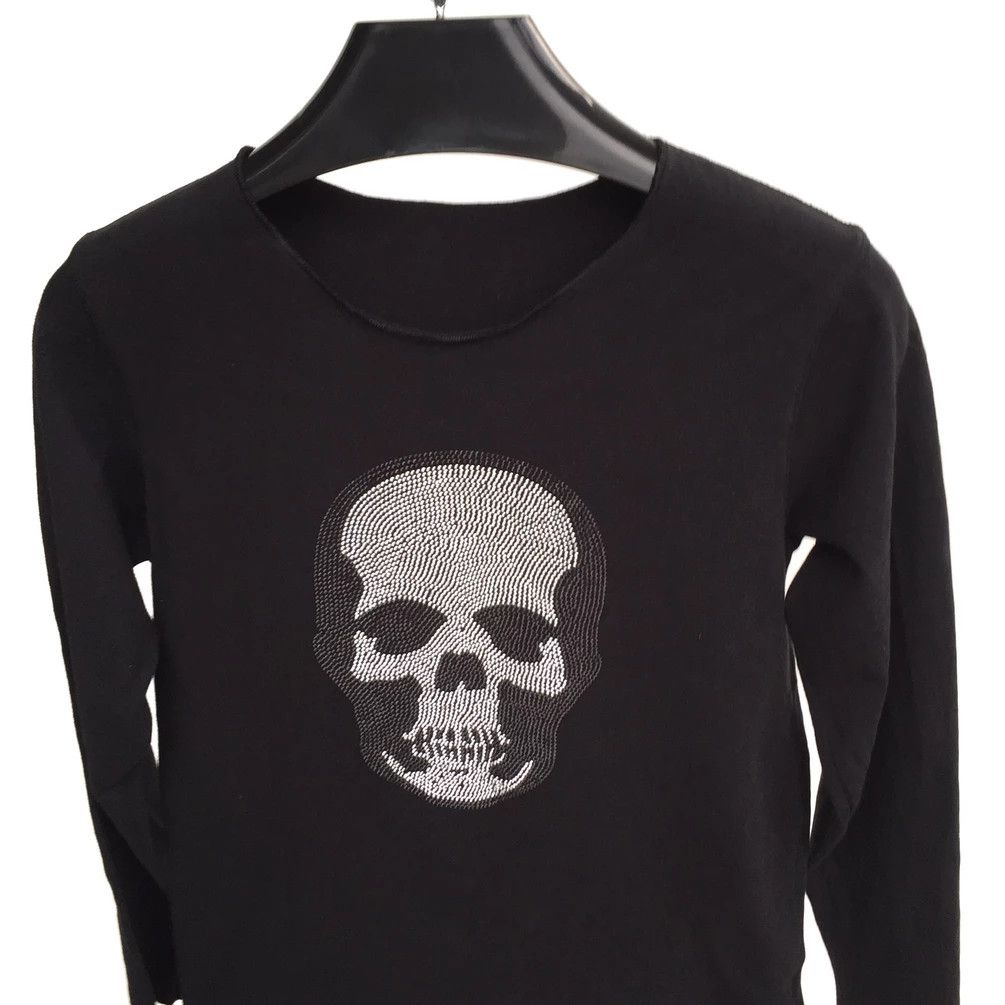 Lucien Pellat-Finet Lucien Pellat Finet Skull Long Sleeve T shirt Size US M / EU 48-50 / 2 - 2 Thumbnail