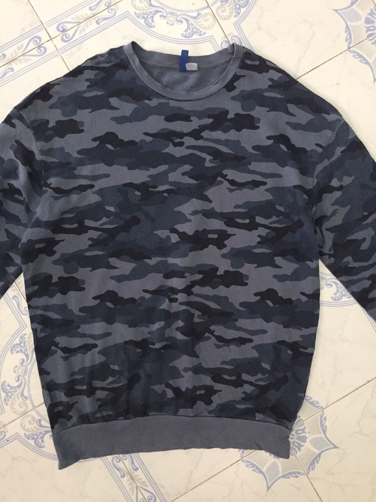 Divided × H&M Blue Camo Divided H&M Sweatshirt Size US L / EU 52-54 / 3 - 3 Thumbnail