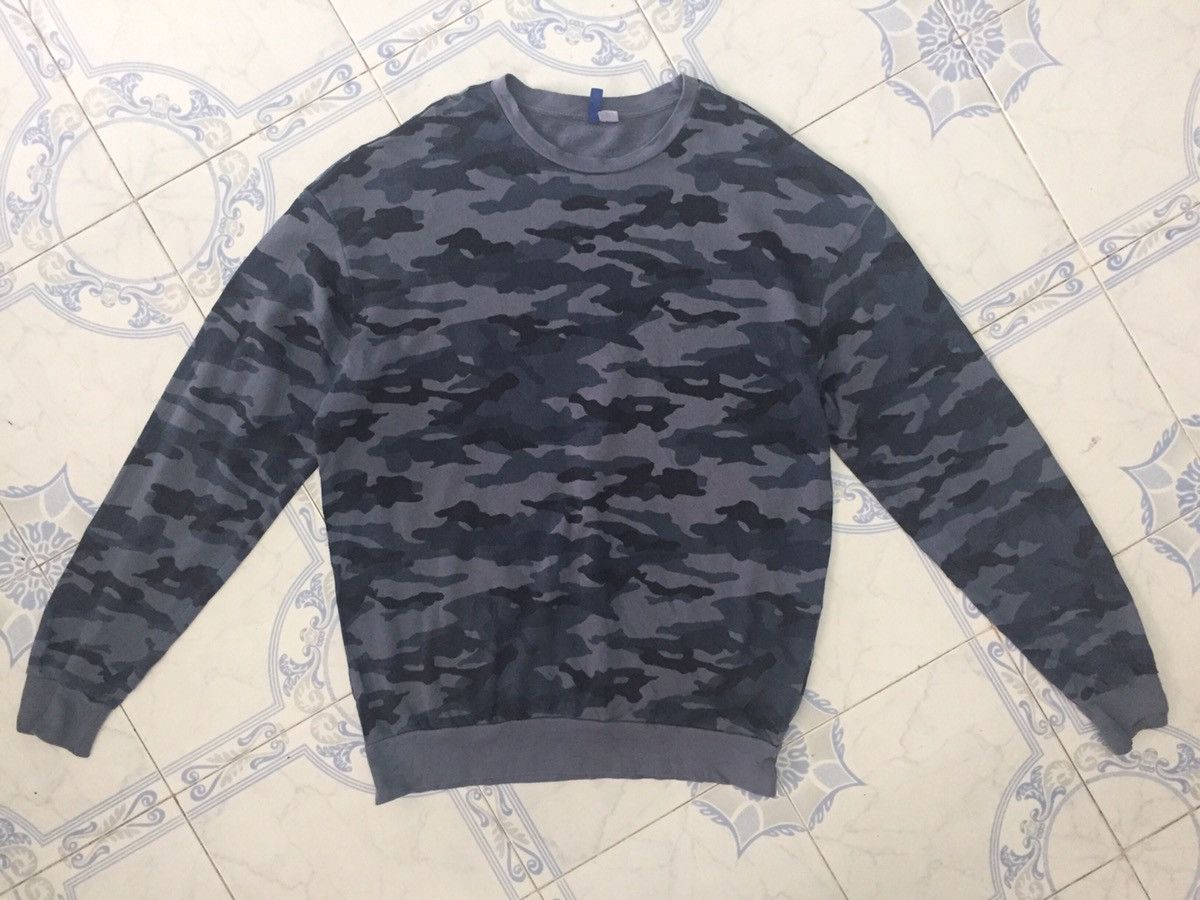 Divided × H&M Blue Camo Divided H&M Sweatshirt Size US L / EU 52-54 / 3 - 1 Thumbnail