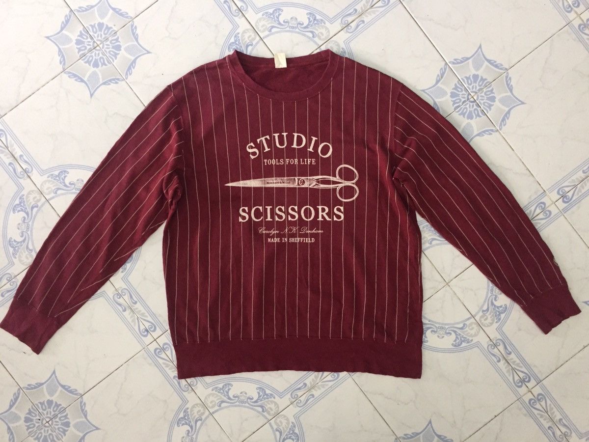 DENHAM Uniqlo X Merchant & Mills Ltd Studio Scissors Sweatshirt Size US XL / EU 56 / 4 - 1 Thumbnail