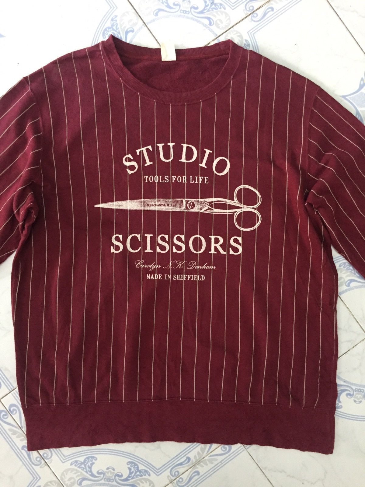 DENHAM Uniqlo X Merchant & Mills Ltd Studio Scissors Sweatshirt Size US XL / EU 56 / 4 - 4 Thumbnail