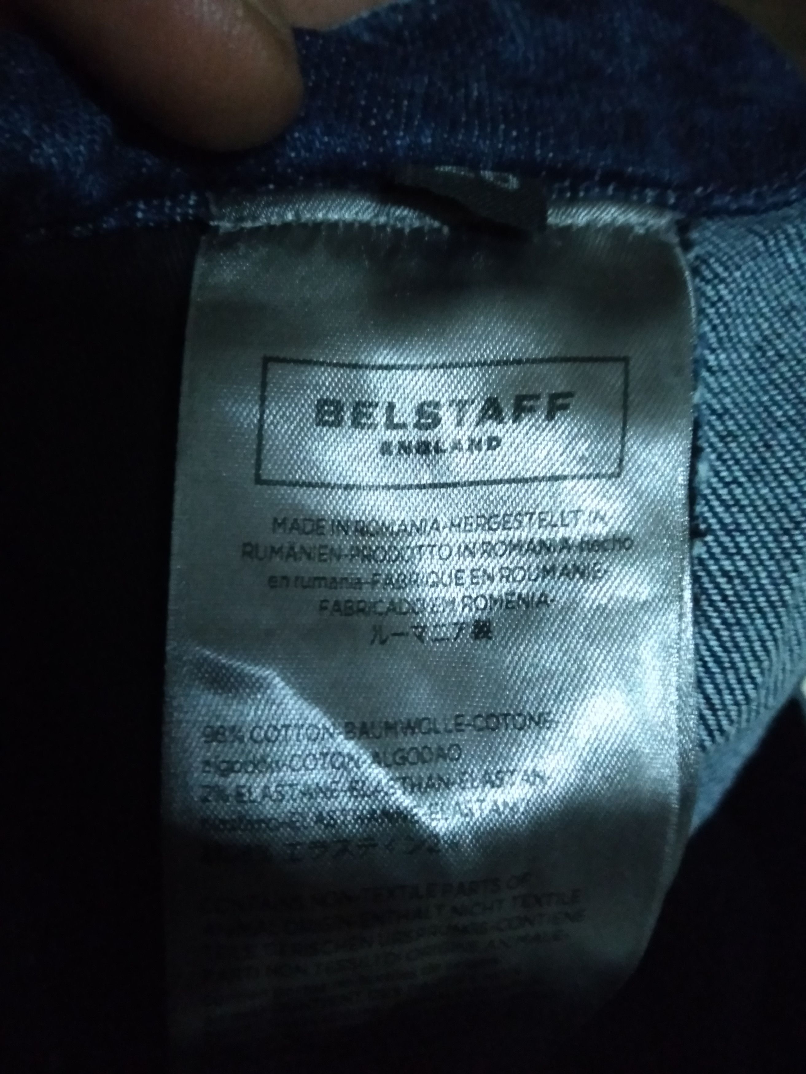 Belstaff Wax Biker Denim