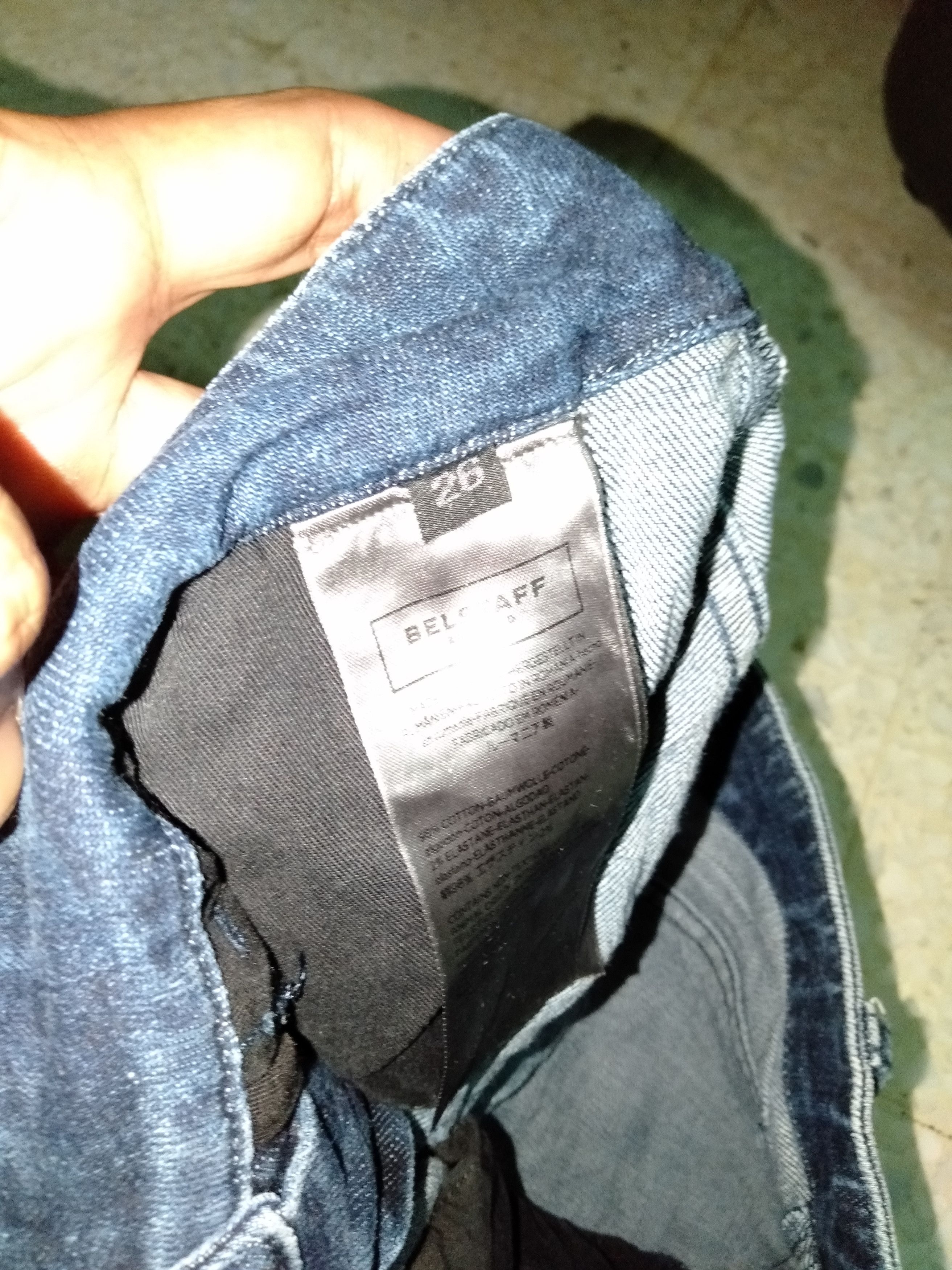 Belstaff Wax Biker Denim