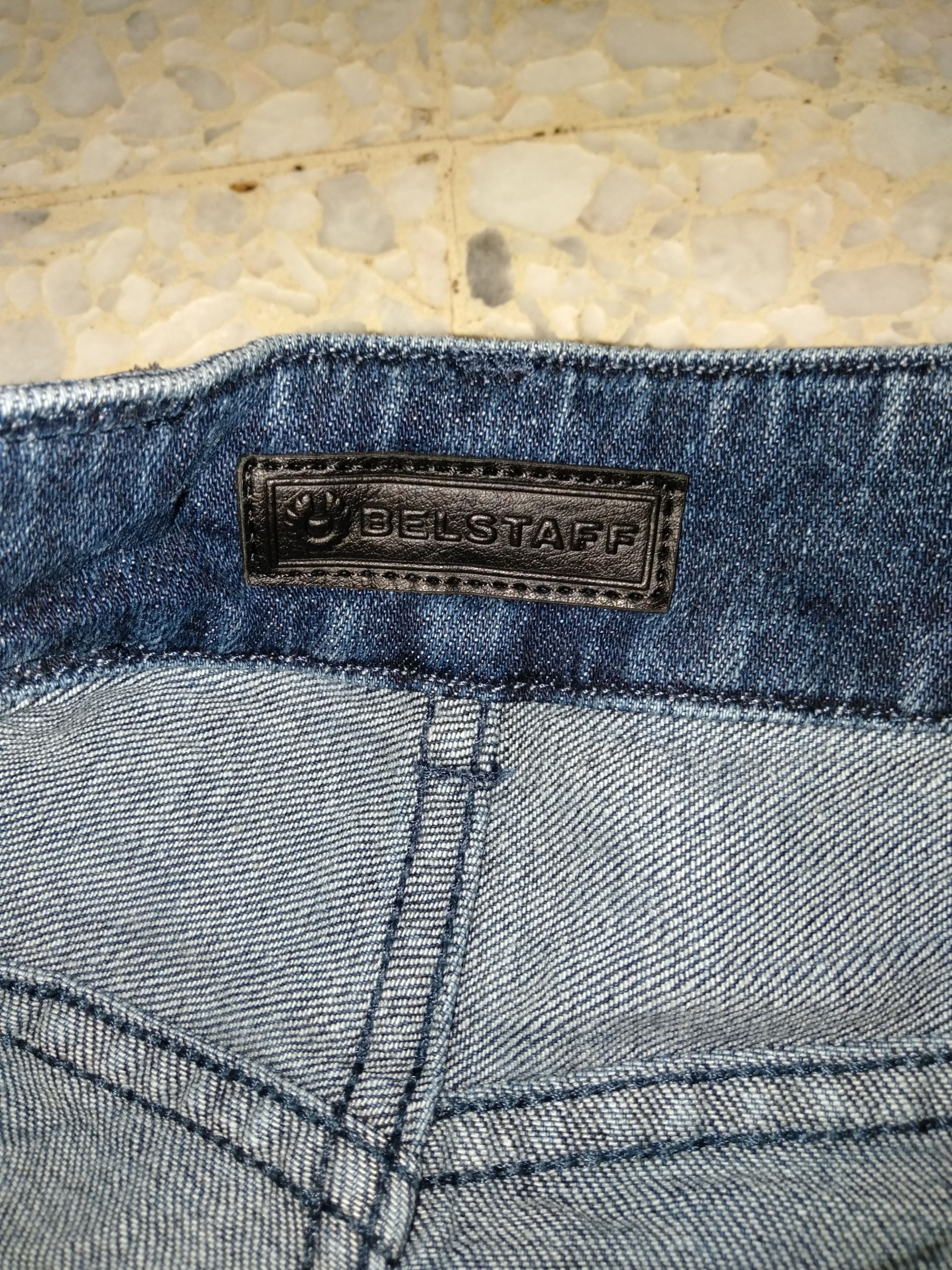 Belstaff Wax Biker Denim