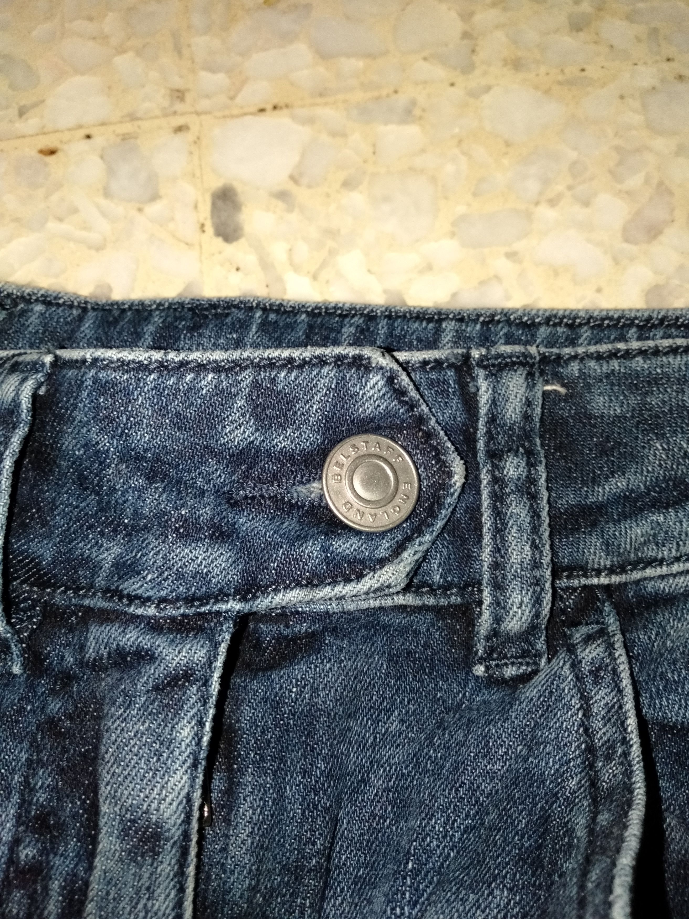 Belstaff Wax Biker Denim