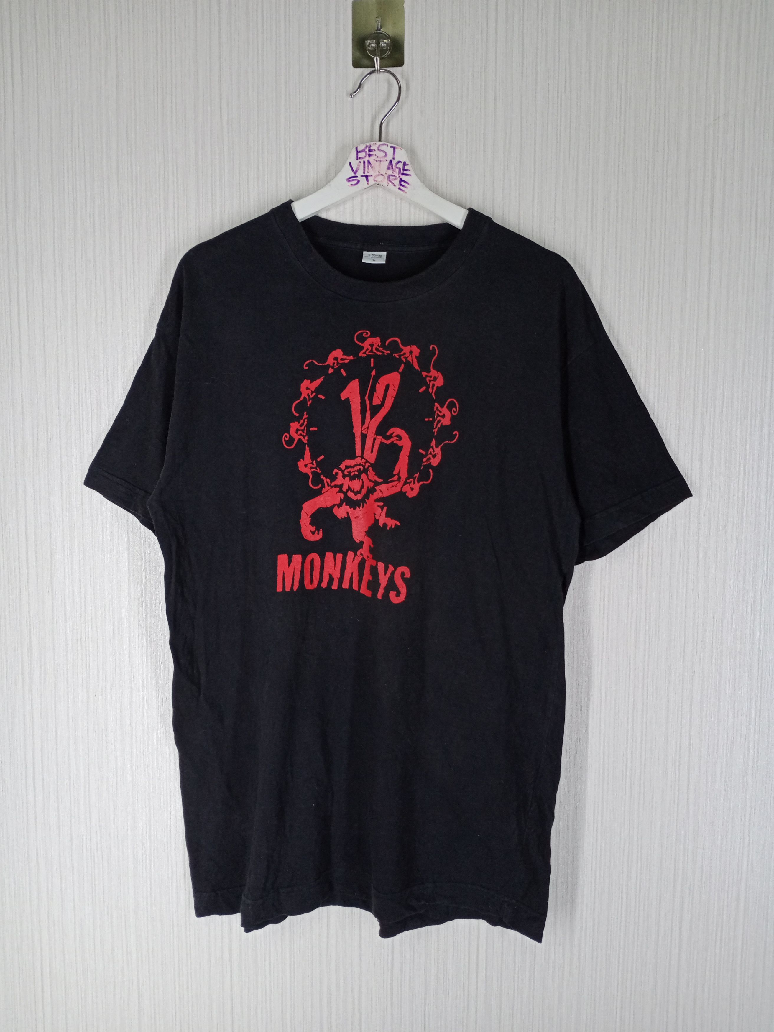 Vintage Rare Vintage 12 Monkeys The Future Is History Movie Tshirt Size US L / EU 52-54 / 3 - 1 Thumbnail