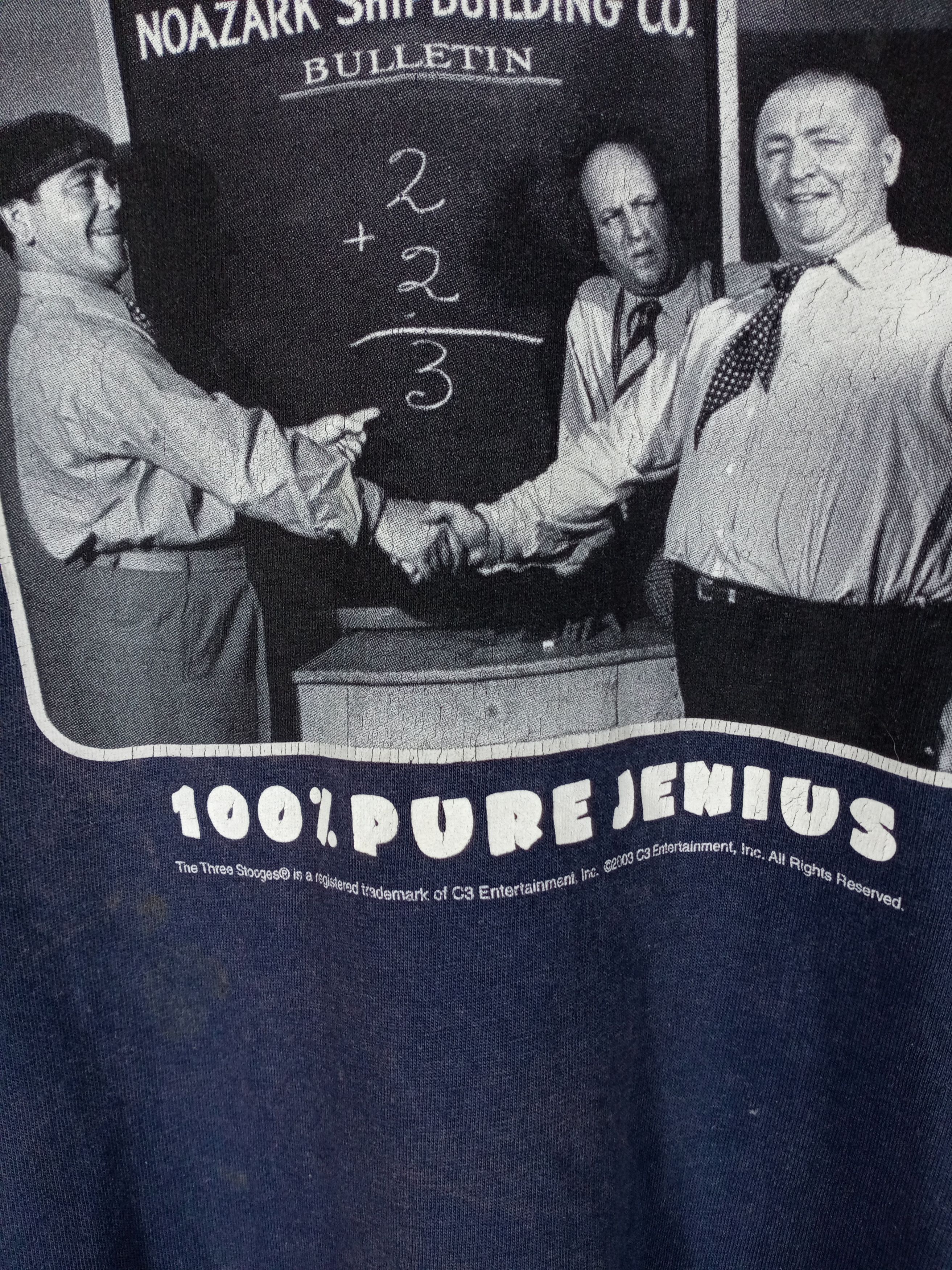 Vintage Vintage The Three Stooges Comedy Movie 3 Stooges tee shirt Size US L / EU 52-54 / 3 - 4 Thumbnail