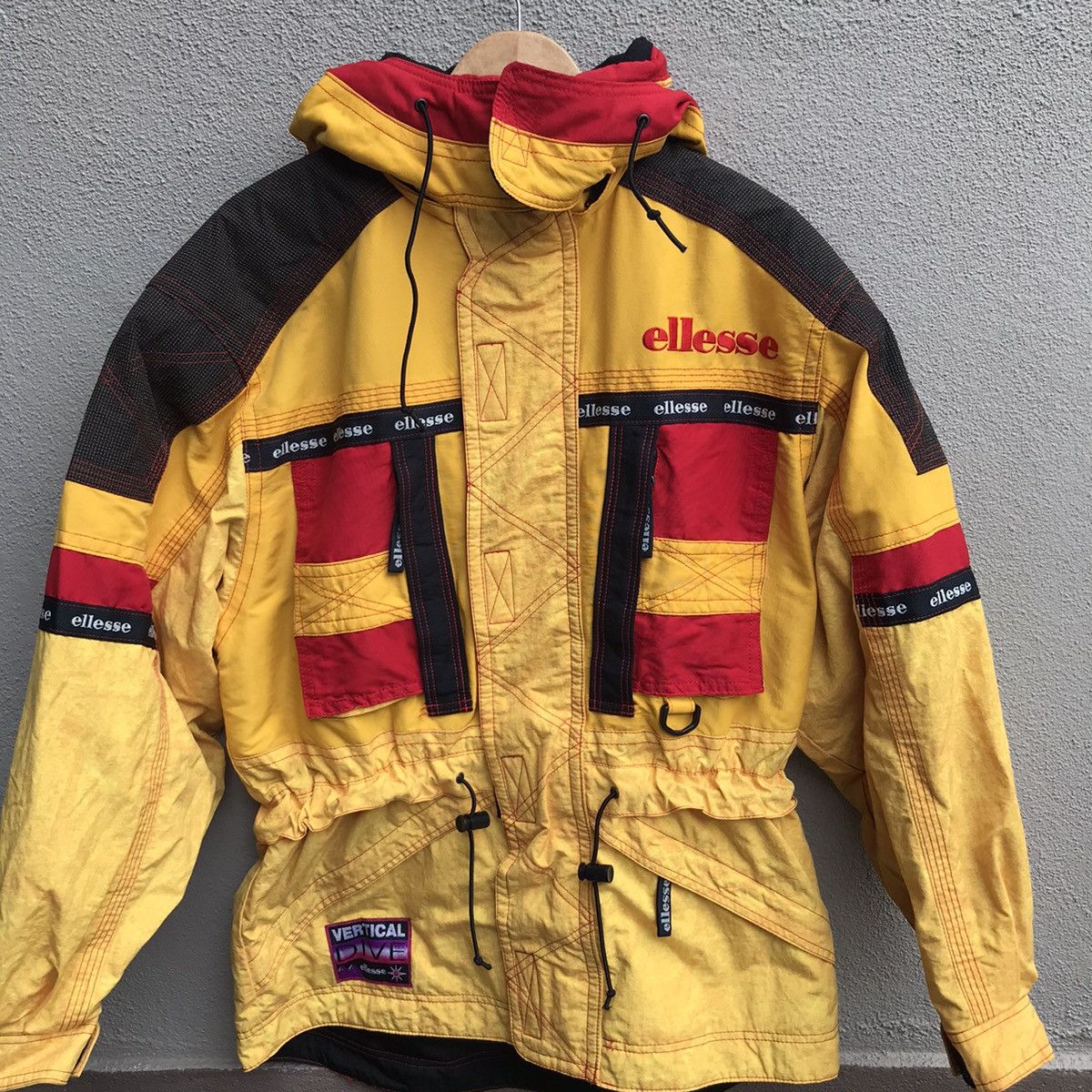 Ellesse Vintage 90s ELLESSE ski winter down jacket rare colour Size US L / EU 52-54 / 3 - 2 Thumbnail