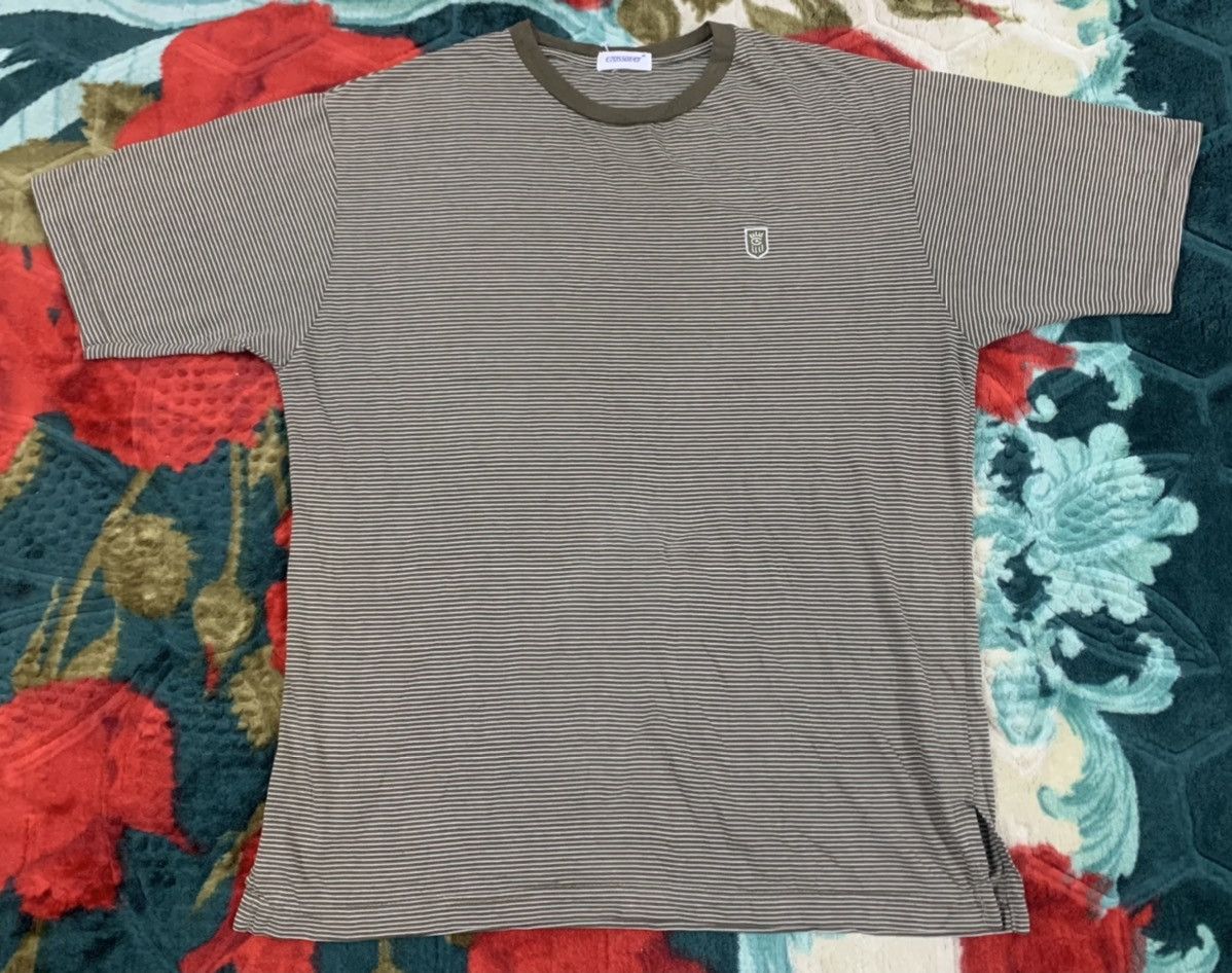 Rare!! CROSSOVER Stripe T Shirt