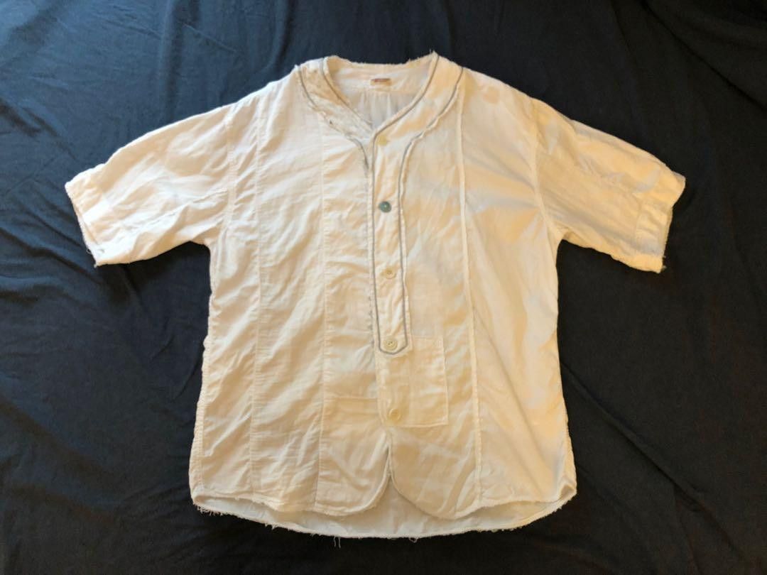 Kapital Kapital Kountry (cotton + linen) Baseball Shirt | Grailed