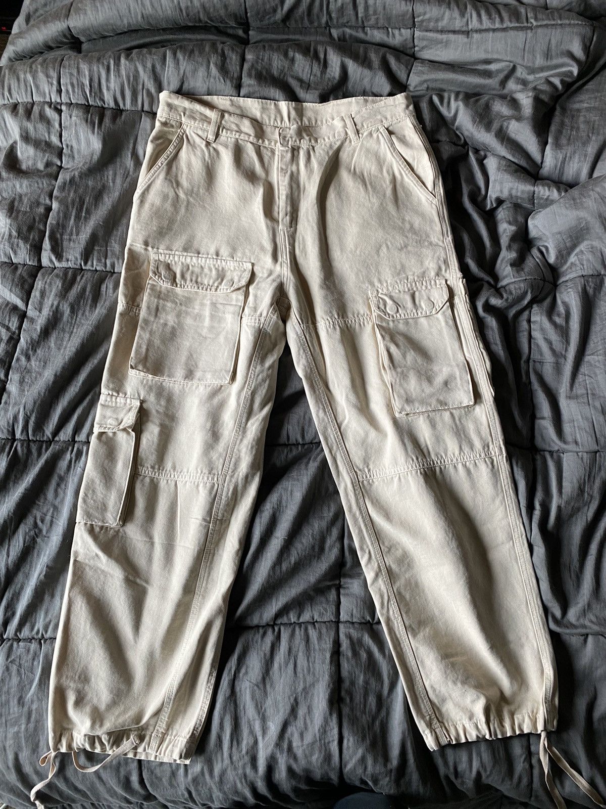 Ronning Ronning Washed Stone/Walnut Ottetal Utility Cargo Pants Size US 34 / EU 50 - 1 Thumbnail