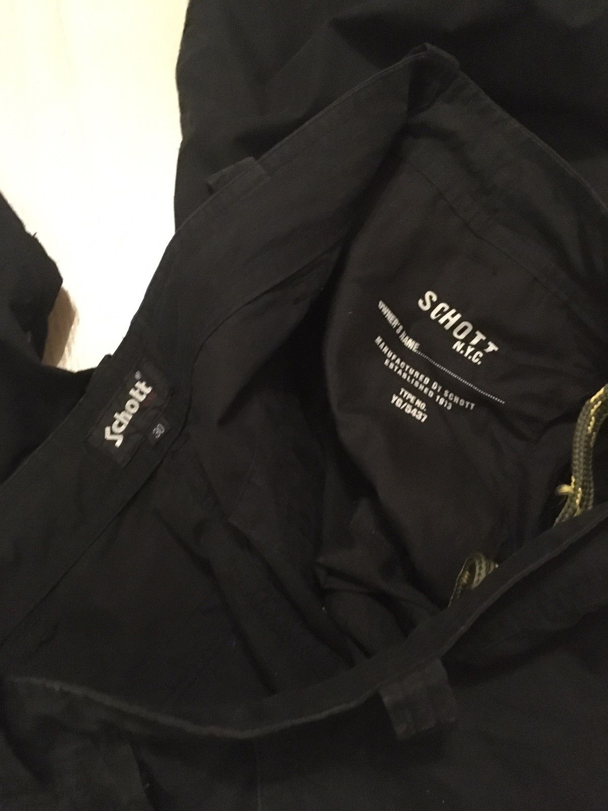 Schott × Vintage Schott NYC Cargoes Black Pants Size US 32 / EU 48 - 10 Thumbnail