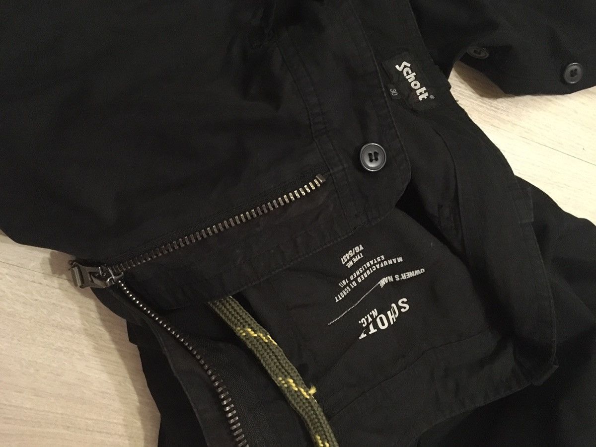 Schott × Vintage Schott NYC Cargoes Black Pants Size US 32 / EU 48 - 11 Thumbnail
