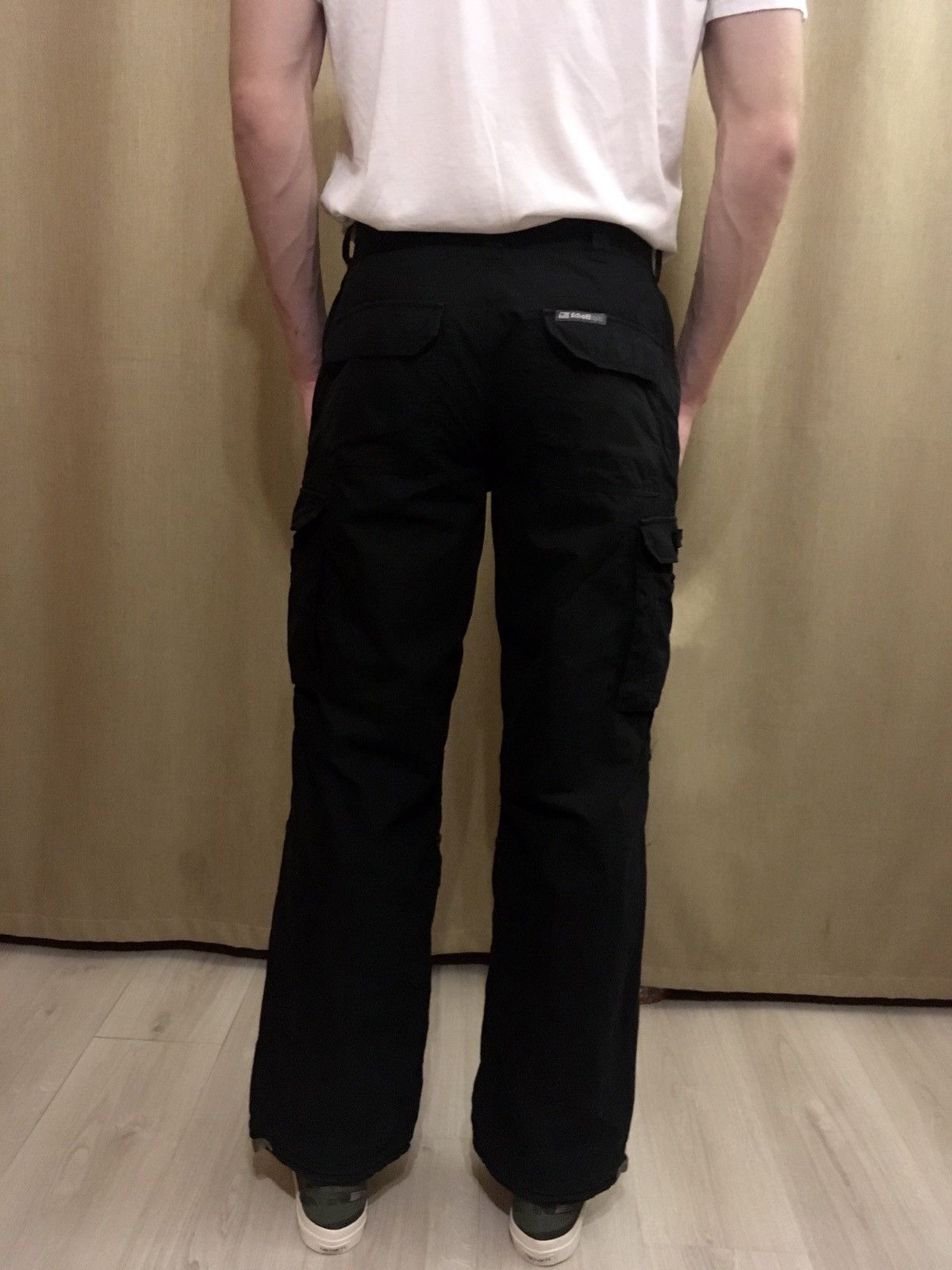 Schott × Vintage Schott NYC Cargoes Black Pants Size US 32 / EU 48 - 4 Thumbnail