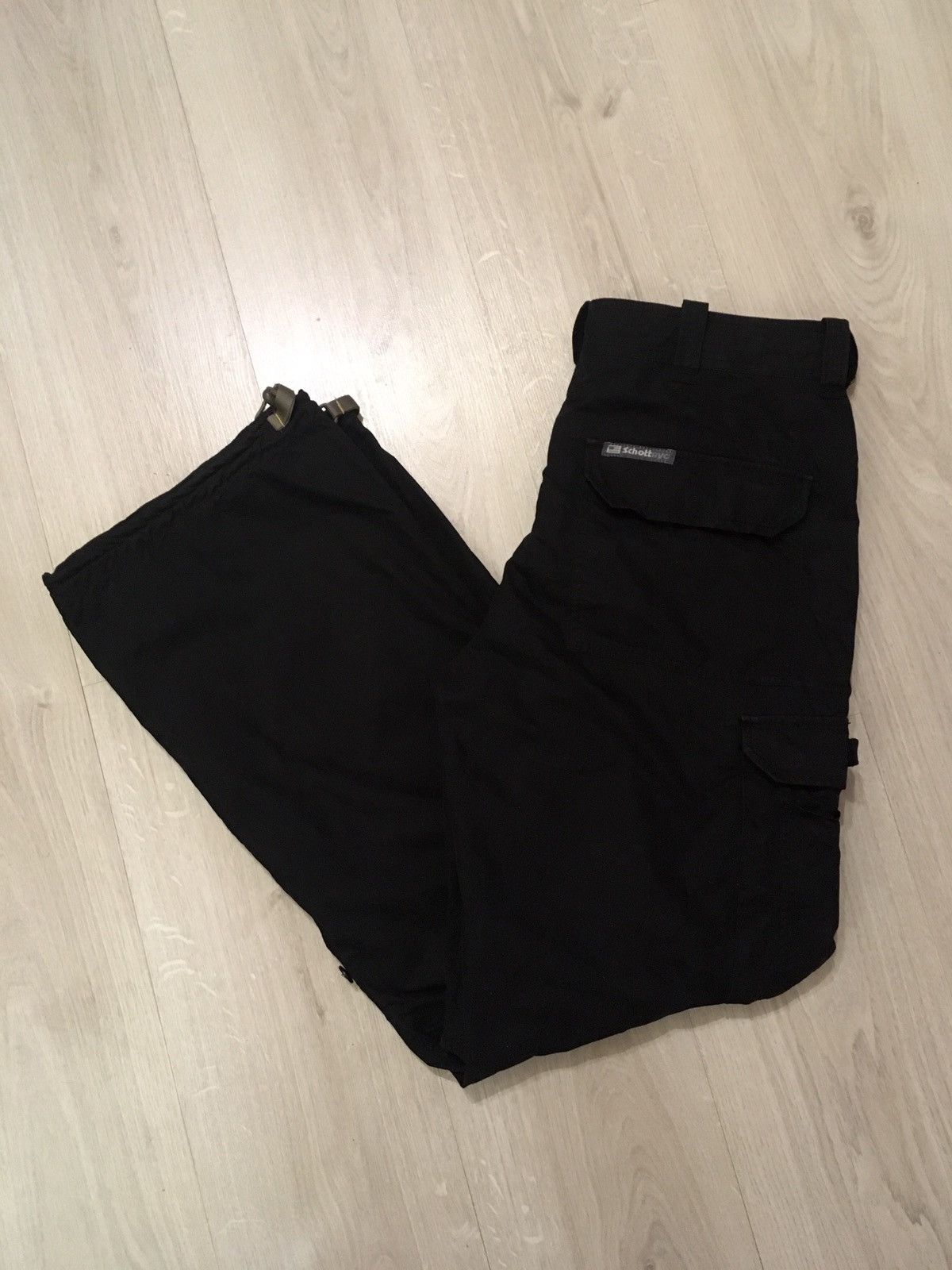 Schott × Vintage Schott NYC Cargoes Black Pants Size US 32 / EU 48 - 5 Thumbnail