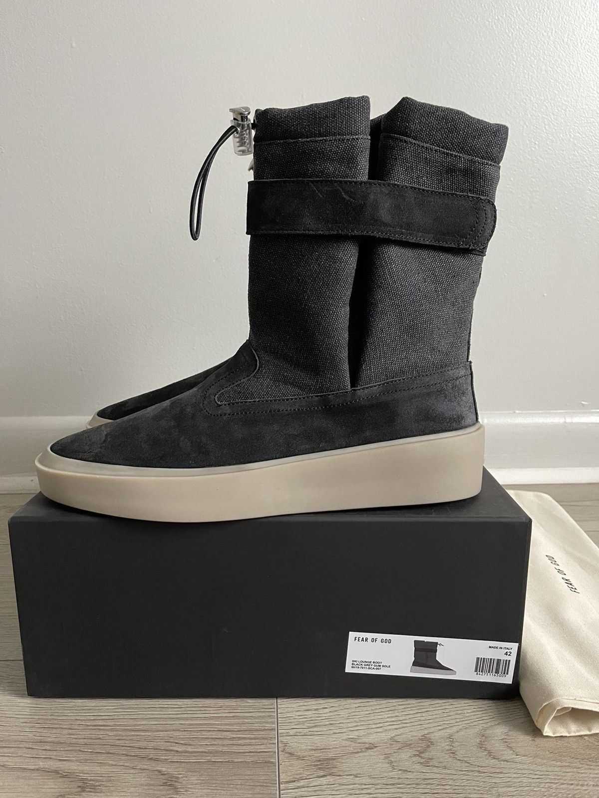 FEAR OF GOD SKI LOUNGE BOOT / BLK GRY 42 - ブーツ