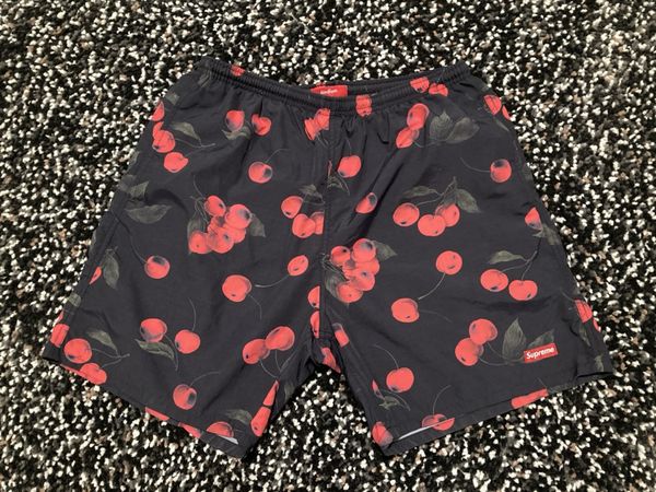 Supreme Supreme Cherry Nylon Water Shorts | Grailed