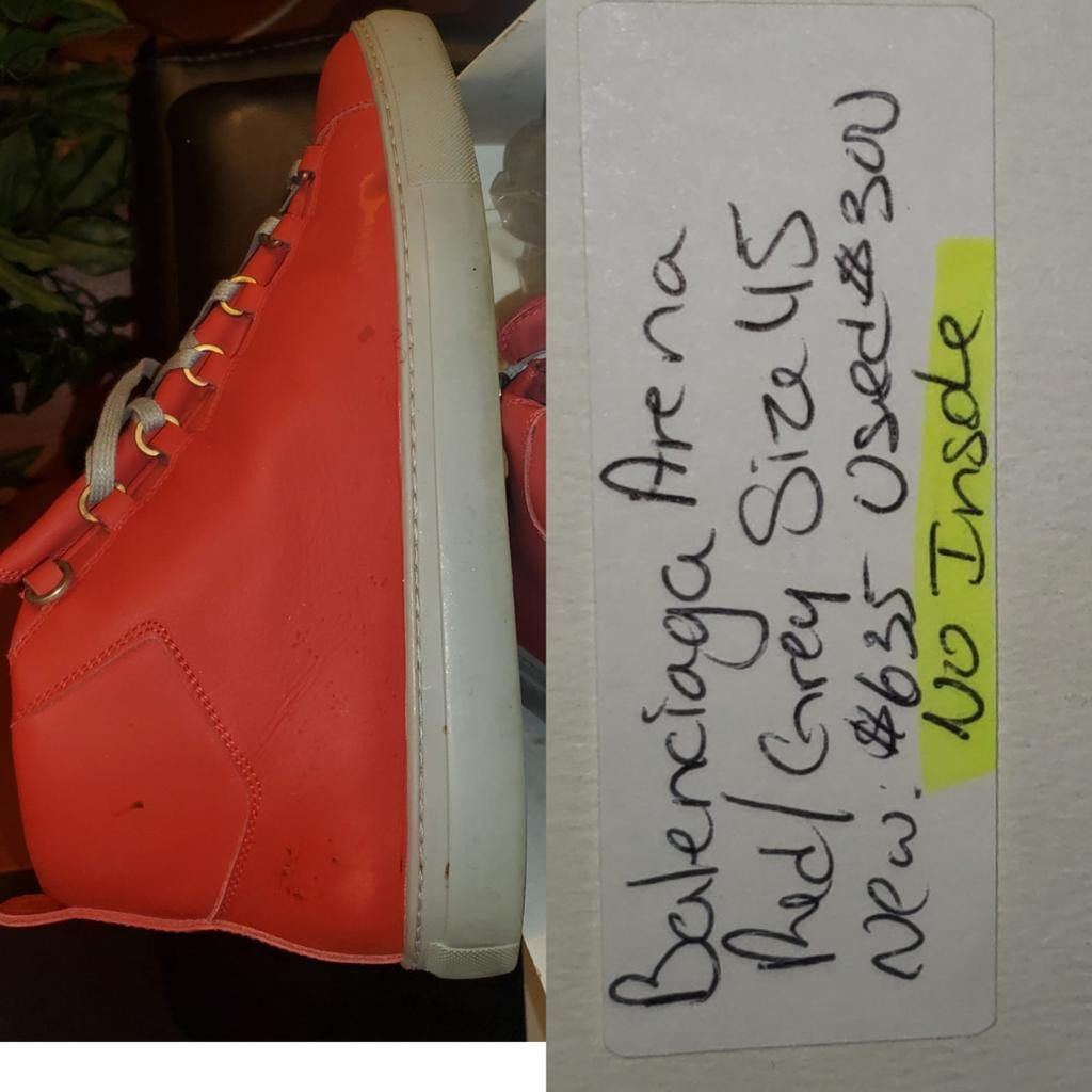 balenciaga arena womens red