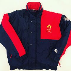 Vintage Anaheim Angels Varsity Satin Jacket Chalk Line Size 