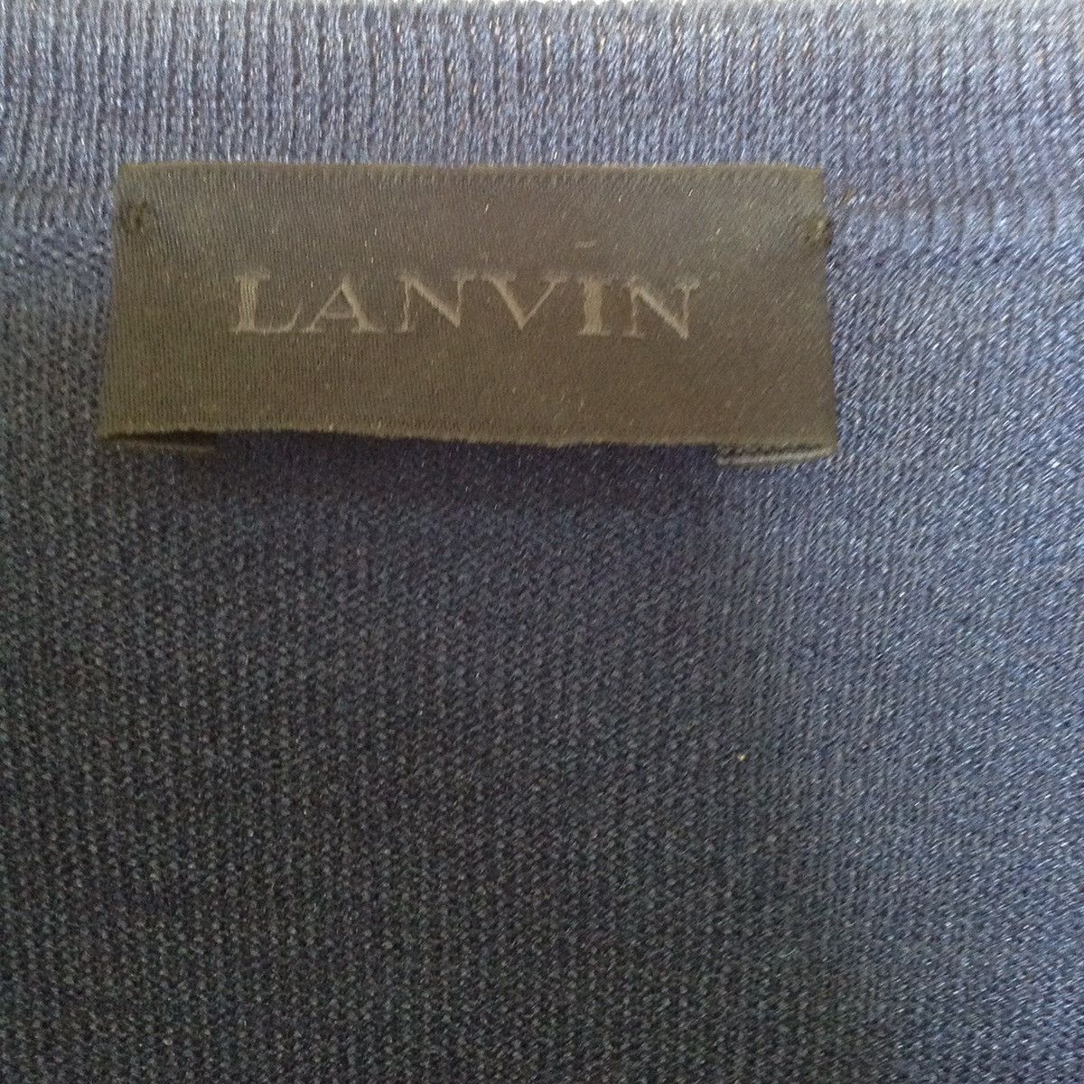 Lanvin LANVIN embroidered detail v-neck jumper/sweater Size US L / EU 52-54 / 3 - 3 Preview