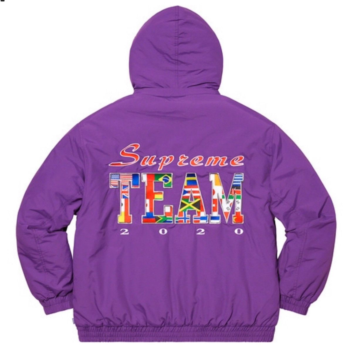 Supreme Supreme Team Puffy Jacket (Purple) size Large | Grailed