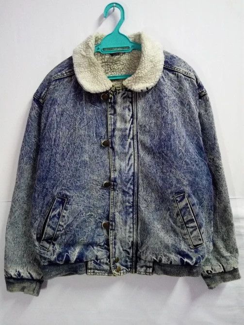 Designer × Japanese Brand × Vintage Vintage Jacket Jeans Wool Sheep Inside Heavy Jacket Size US L / EU 52-54 / 3 - 1 Thumbnail